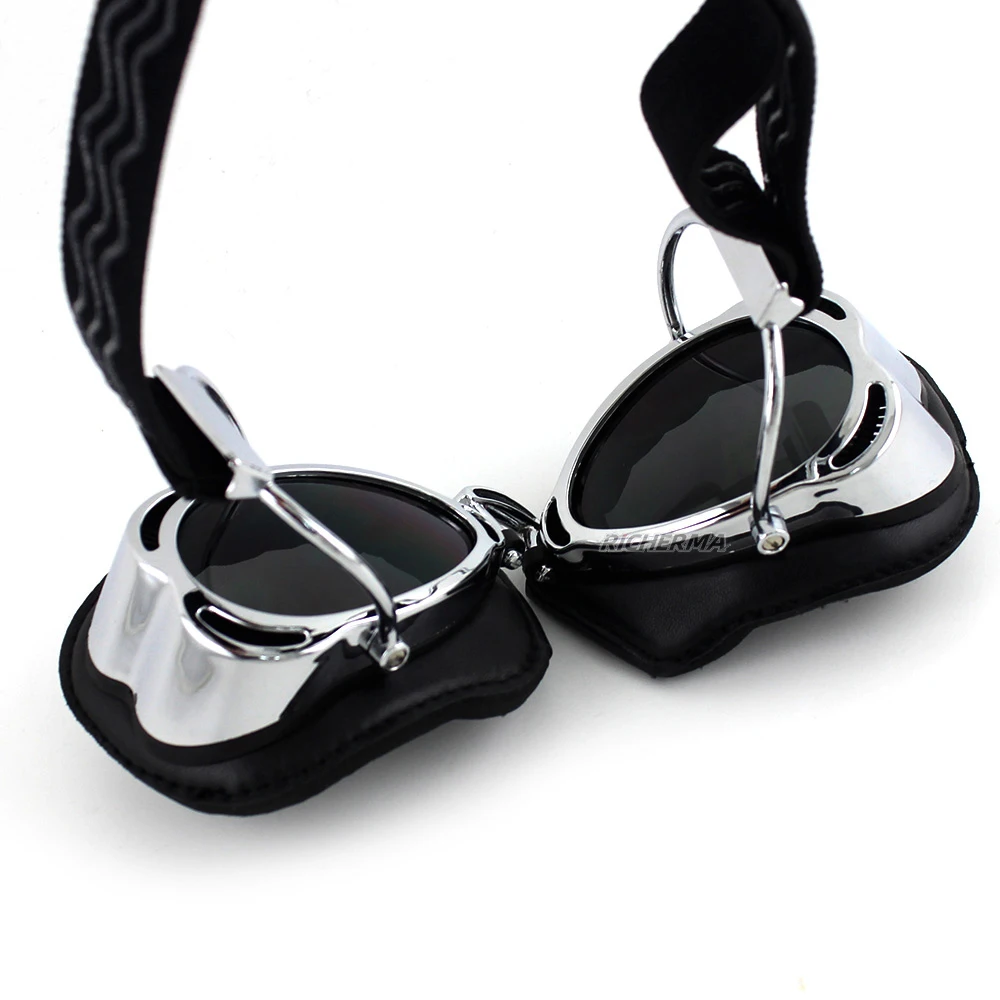 Ветрозащитные винтажные мужские очки для мотокросса анти УФ защитные мотоцикла