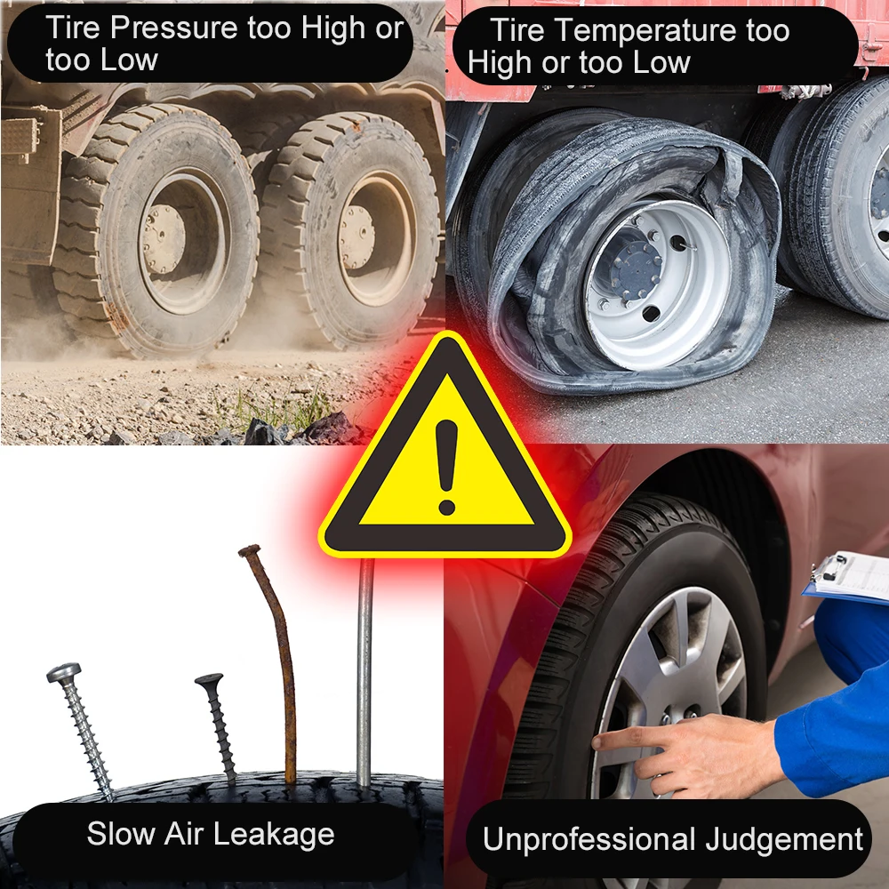 

Tire Pressure Monitor System LCD Display 0-12bar With 8 External Sensor Truck Bus Lorry Solar TPMS Tyre Pressure Monitor
