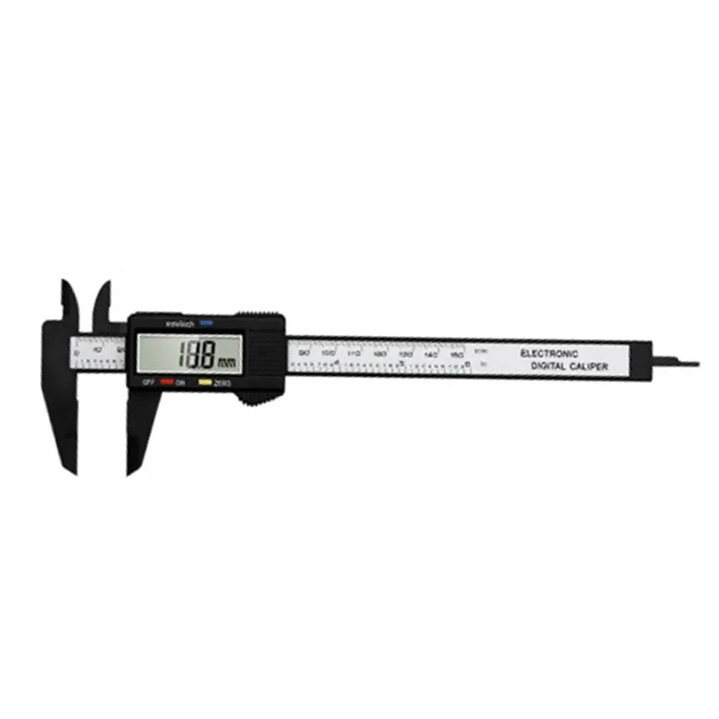 

150mm 6 Inch Digital LCD Electronic Carbon Fiber Vernier Caliper Measuring Tool caliper 0-150mm high-strength caliper