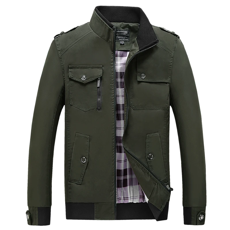 Большая Акция Мужская модная Повседневная Свободная куртка с карманами