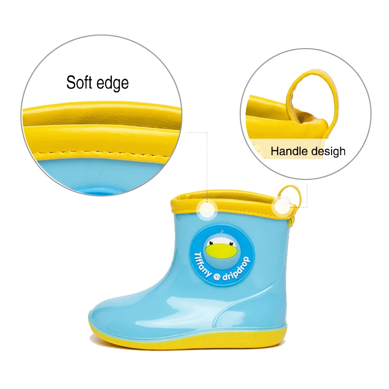 DRIPDROP Rain boots Kids shoes for girl Baby Boys Waterproof Outdoor Mid-calf Toddler Boots | Мать и ребенок