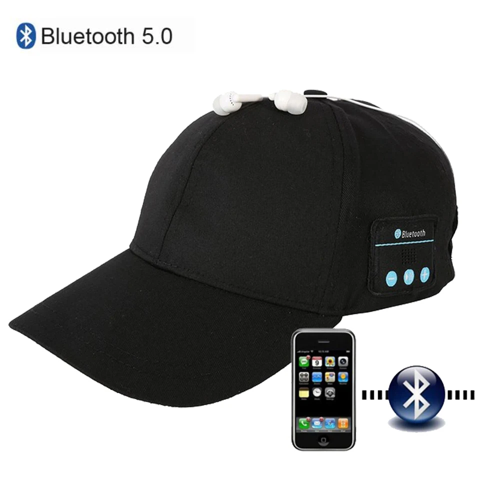 Модные наушники Bluetooth 5 0 гарнитура бейсболка беспроводные Летние головные уборы