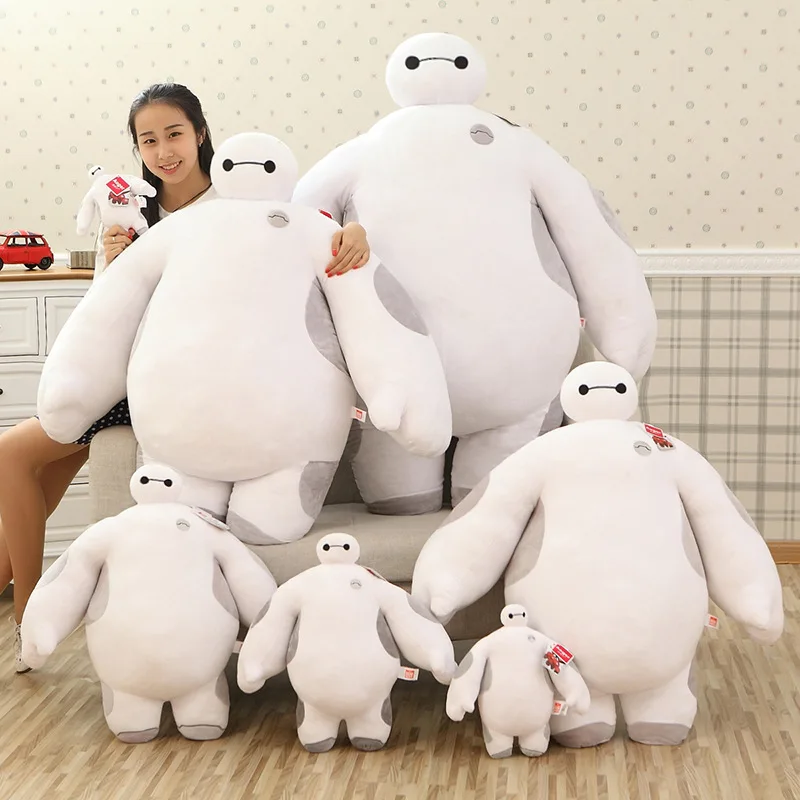 [Забавный] Большой размер 100 см 150 200 Герой 6 супер большой талисман Baymax набивная