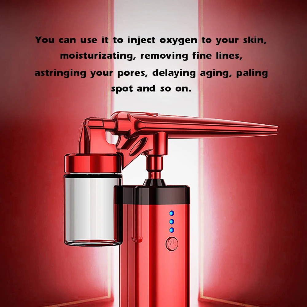 Аэрограф с компрессором USB перезаряжаемый кислородный инжектор портативный