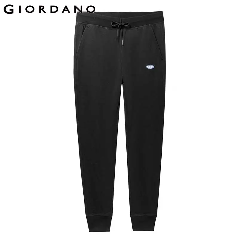 Giordano мужские брюки с вышивкой и буквенным принтом Беговые брюки в повседневном стиле мужские эластичные пояс с бантами манжеты Pantalon Homme Jogger Hombre 13119901