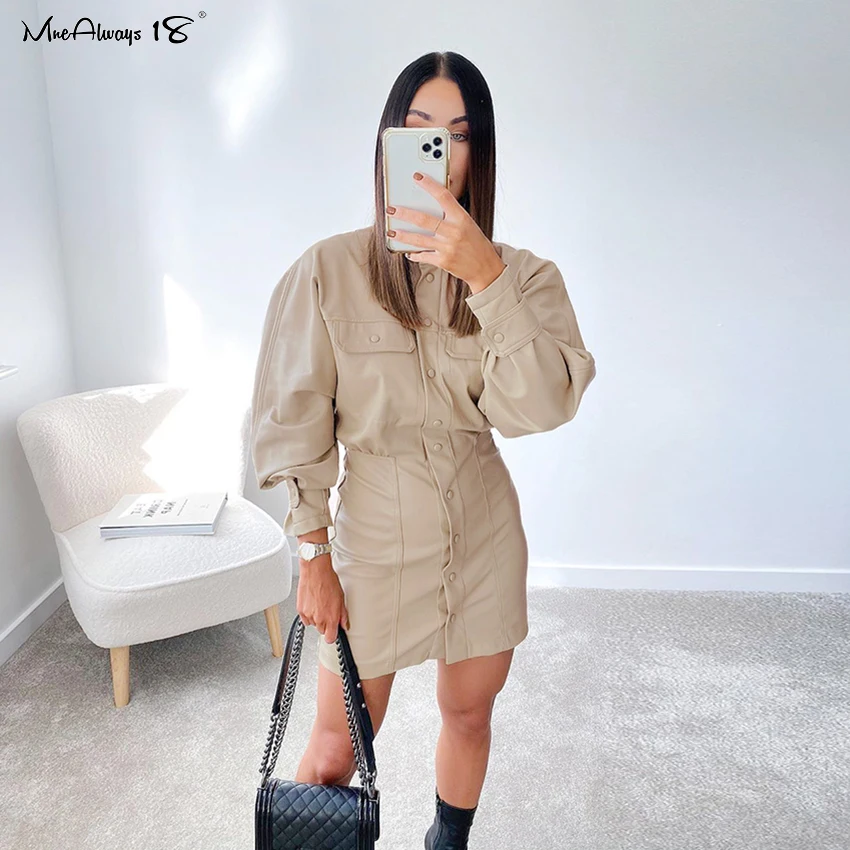 Mnealways18 уличная одежда из искусственной кожи женское повседневное однобортное