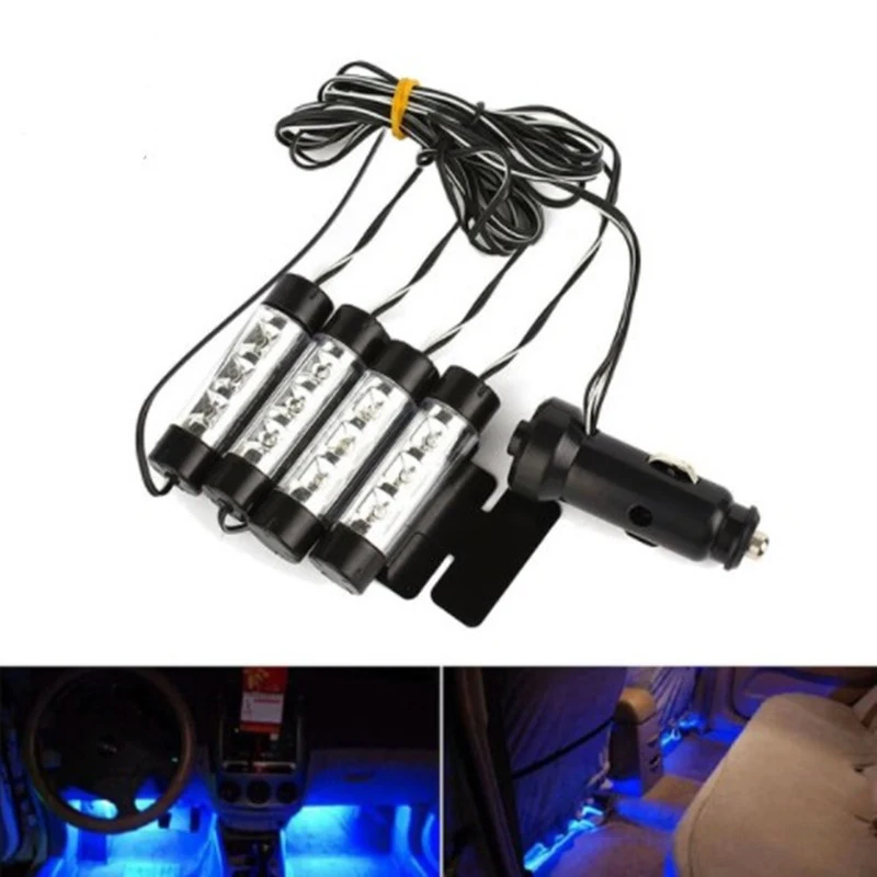 

LED Car Footlight Atmosphere Light Car Interior Atmosphere Light Control Multiple Modes of Car Interior Decoration Accessories