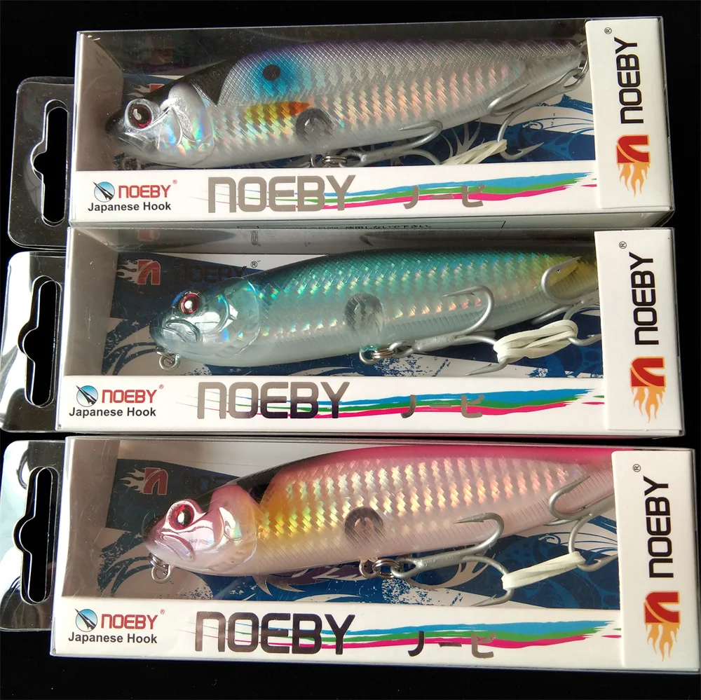 

Noeby 3pcs 115mm 25.5g Floating Wobblers Fishing Lures Walker Hard Bait Artificial Pencil Lure Tackle for Sea Bass Pike