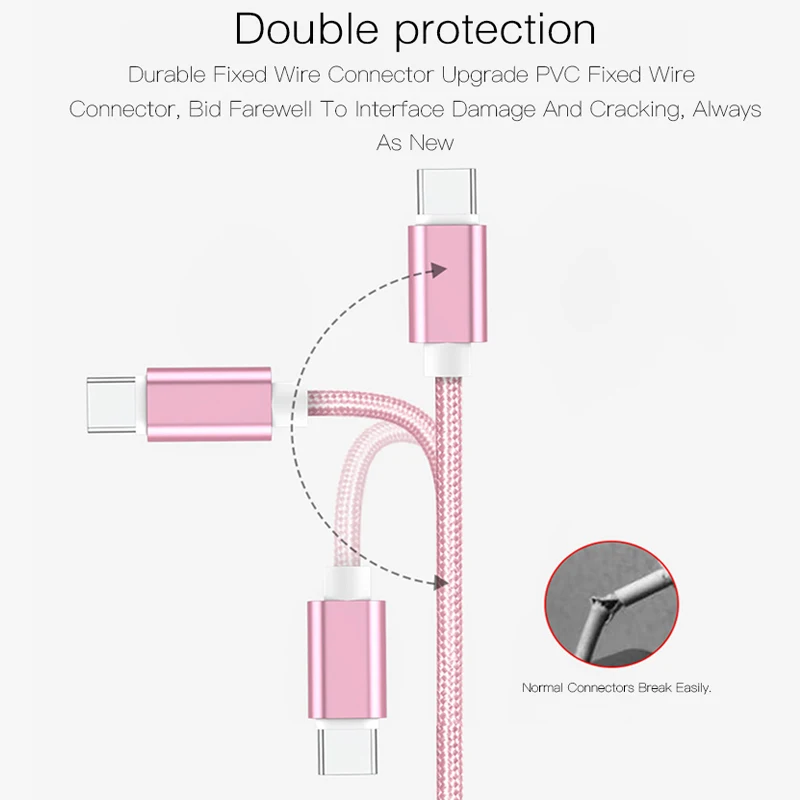 Кабель USB Type-C 0 25/1/2 м 3 А для Xiaomi Mi 9 8 Redmi Samsung S10 S9 шнур быстрой зарядки и передачи
