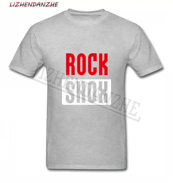 Мужская футболка с логотипом ROCK SHOX для байкеров велосипедистов хлопковая Прямая