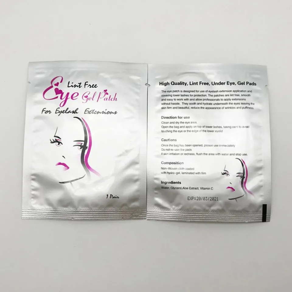 50 пар/упак. подушечки под глазами гидрогелевая маска для наращивания ресниц