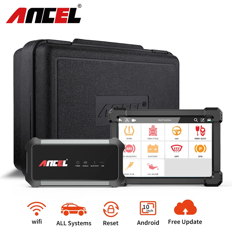 

Автомобильный сканер ANCEL X7 OBD2 считыватель кодов EPB ABS Сброс масла полная система двигателя SAS TPMS OBD 2 диагностический инструмент для автомобил...