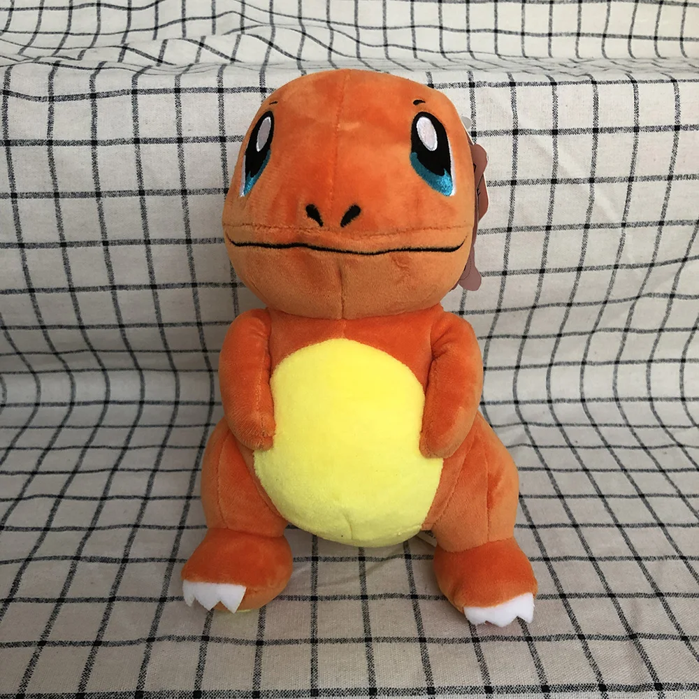 Kawaii Pikachu Charmander Squirtle Bulbasaur Lapras плюшевая кукла мягкая качественная Игрушка Аниме игровой периферический продукт подарки