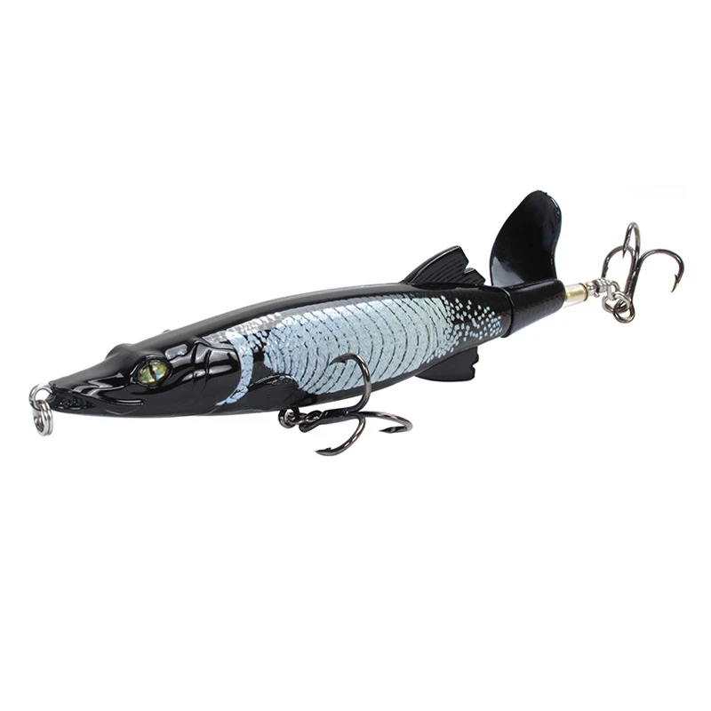 Whopper Popper fishing lure 13cm 15.8g Pencil Bait Topwater Artificial Hard Wobbler Soft Rotating Tail Fishing Tackle Pesca | Спорт и