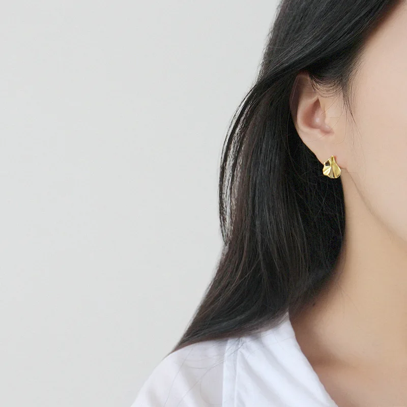 S'STEEL Irregular Stud Earrings For Women 925 Sterling Silver Minimalist Earring Regalos Para Mujer Brincos As Mulheres | Украшения и
