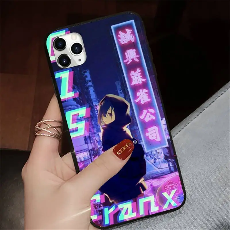 

Vaporwave Glitch Anime Phone Case for iPhone 11 12 pro XS MAX 8 7 6 6S Plus X 5S SE 2020 XR mini