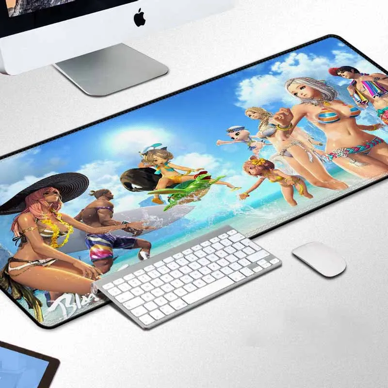 Gaming Mousepad Large Mouse Pad Locking Edge Rubber Laptop Computer Gamer Play keyboard Mats | Компьютеры и офис