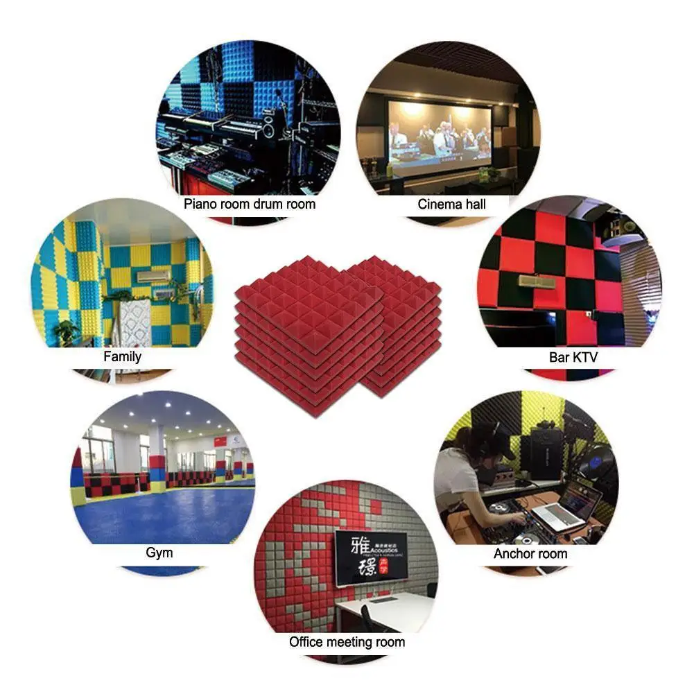 Студийные акустические пенопластовые панели звукоизоляционная обработка