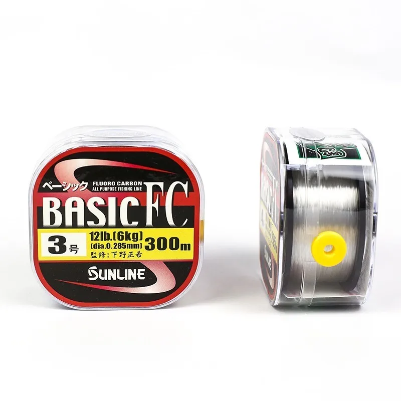 100% оригинальная Фирменная Базовая рыболовная леска Sunline Fc 225 м/300 м прозрачная