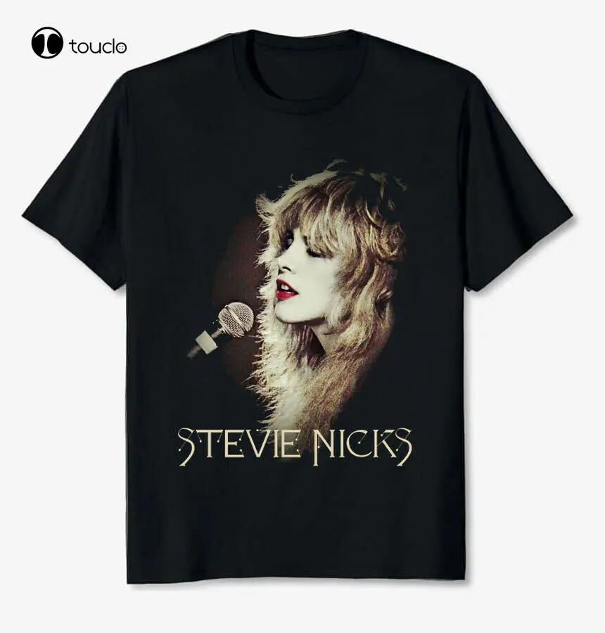 

Stevie Nicks Singer Unisex Black T Shirt Music Tee Size S-3Xl Gift Cotton