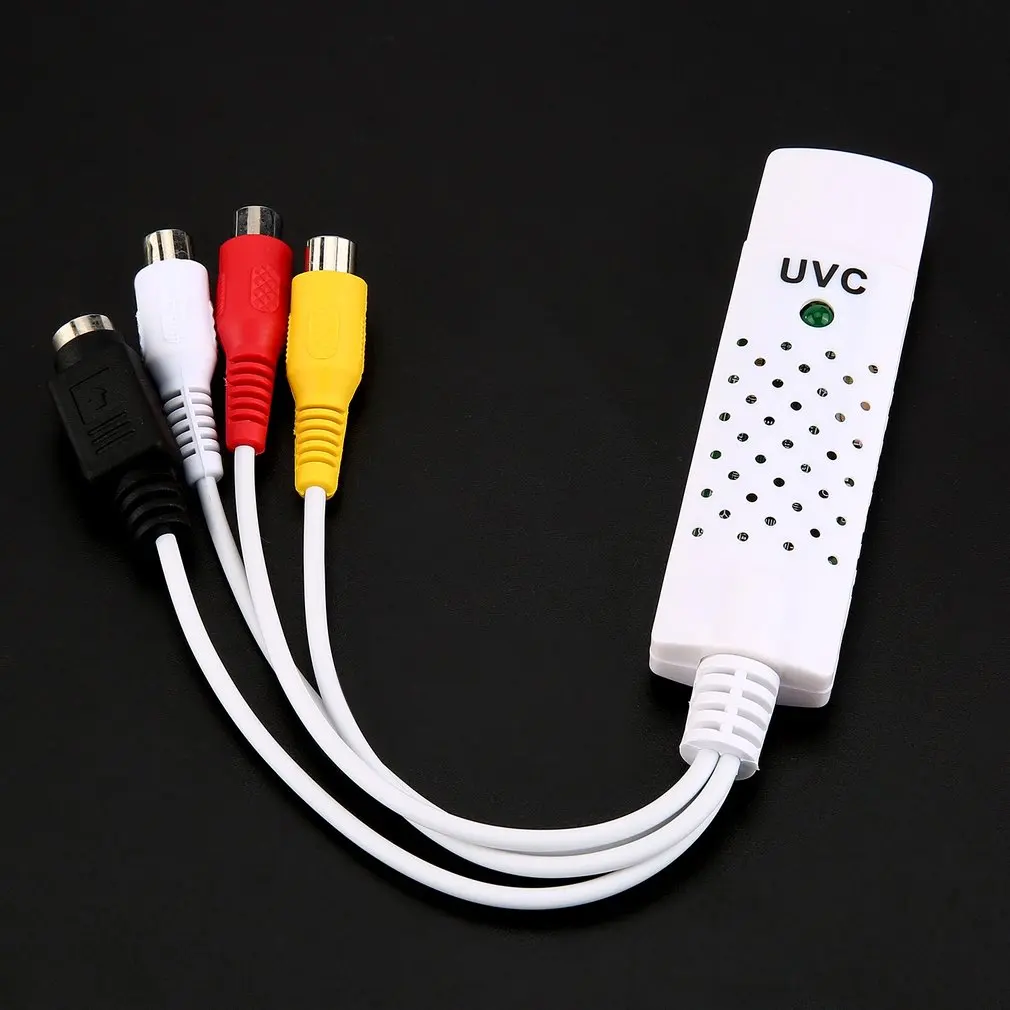 Высокое качество Новый портативный USB 2 0 Easycap Аудио видео захвата карты адаптер VHS