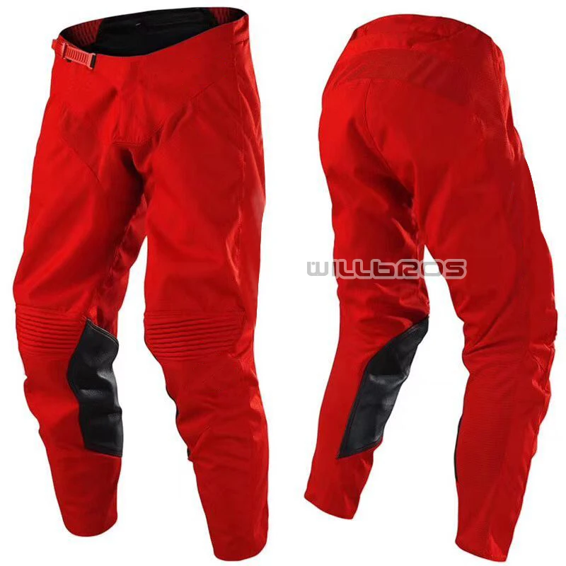 

Motorbike MX Dirt Bike Offroad Men's Motocross Motorcycle Red Trousers GP Air Mono Pants