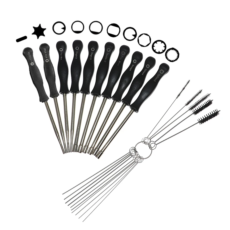 

Screwdriver Carburetor Adjustment Tool Kit Set for 2 cycle carburetor repair Maintenance Tool Set with Brush