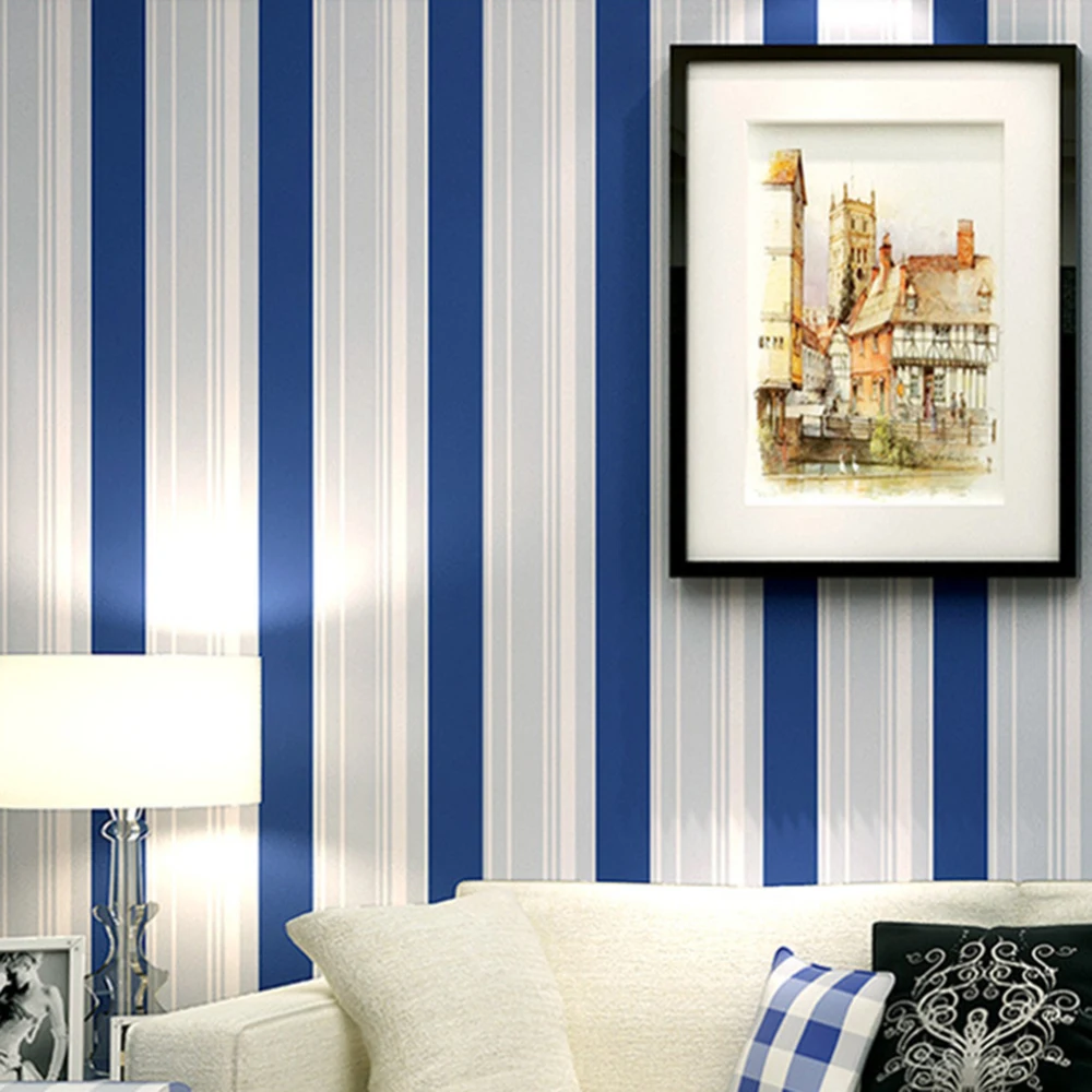 

Полосатые обои «сделай сам», нетканые настенные Стикеры, наклейки для отеля, Настенные обои для гостиной, спальни, телевизора, дивана, фонов...