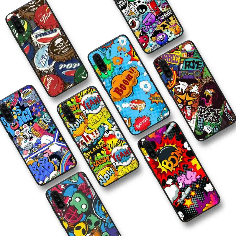 

Anime Graffiti Sticker Phone Case For Xiaomi mi9 mi8 F1 9SE 10lite note10lite Mi8lite xiaomi mi5x