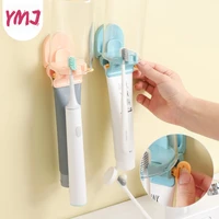plastic toothpaste tube squeezer easy dispenser rolling holder wall mounted toothbrush rack bathroom organizers accessories