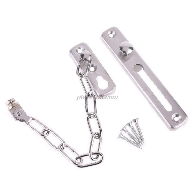 1 упаковка противоугонная Дверная Цепочка Из Нержавеющей Стали раздвижной болт