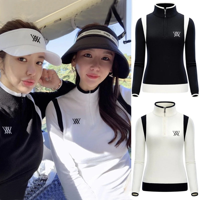 

Windproof Golf Knit Warm Breathable Winter Golf Clothing Athletic Wear Women's Clothes Sweater Sportswear Accessories Sports