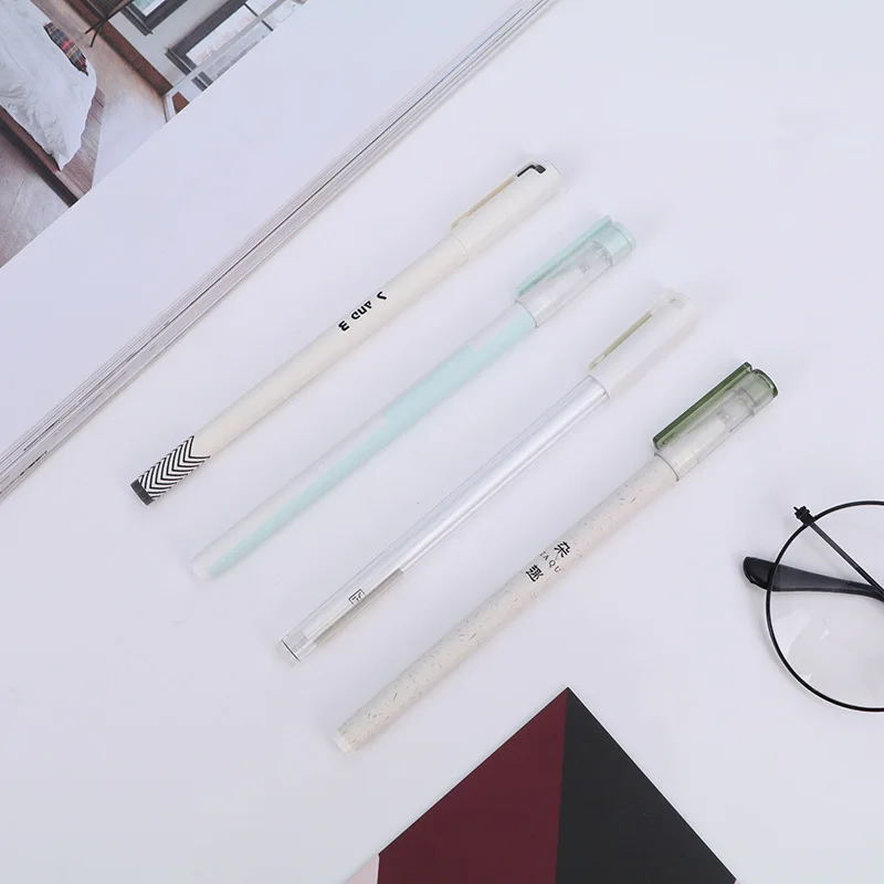 

Gel pen full needle tube black cute small fresh student water pen 0.5mm simple office signature pen stationery
