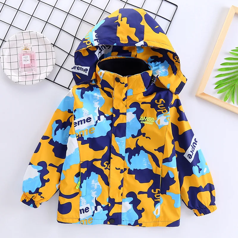 

Children Outerwear Warm Coat Sporty Kids Clothes Waterproof Windproof Thicken Boys Girls Cotton-Padded Jackets Autumn and Winter