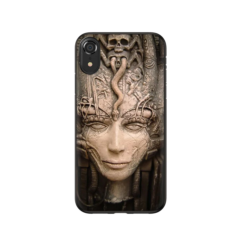 Мягкий силиконовый чехол для телефона EWAU Hr Giger Li II чехол для iPhone 5 5S SE 6 6s 7 8 Plus X XR XS 11 Pro MAX - Цвет: B3