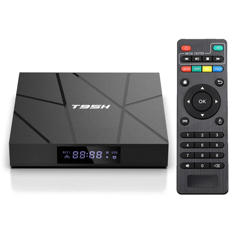 

And roid 10.0 T95 Smart TV Box H3 Quad-Core 2GB RA M 16GB ROM Media Player Support 2.4G WiFi 4K Smart And roid TV Box