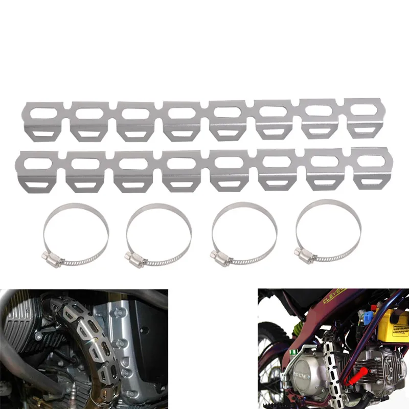 

Newest Motorcycle Aluminum Exhaust Shield Muffler Pipe Protector Cover Heat Shield Fits For BMW R1200 GS F800 GS F700 GS F650 GS