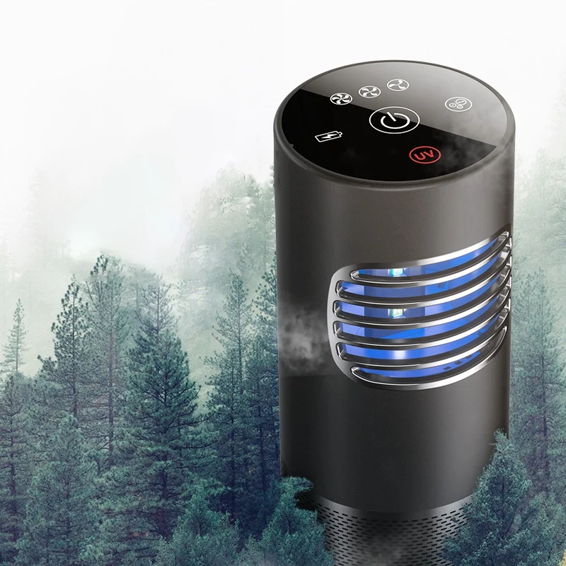 

New Air Purifier Portable UVC Ultraviolet Germicidal Lamp Negative Ion Vehicle Air Purifier for Car Home Office