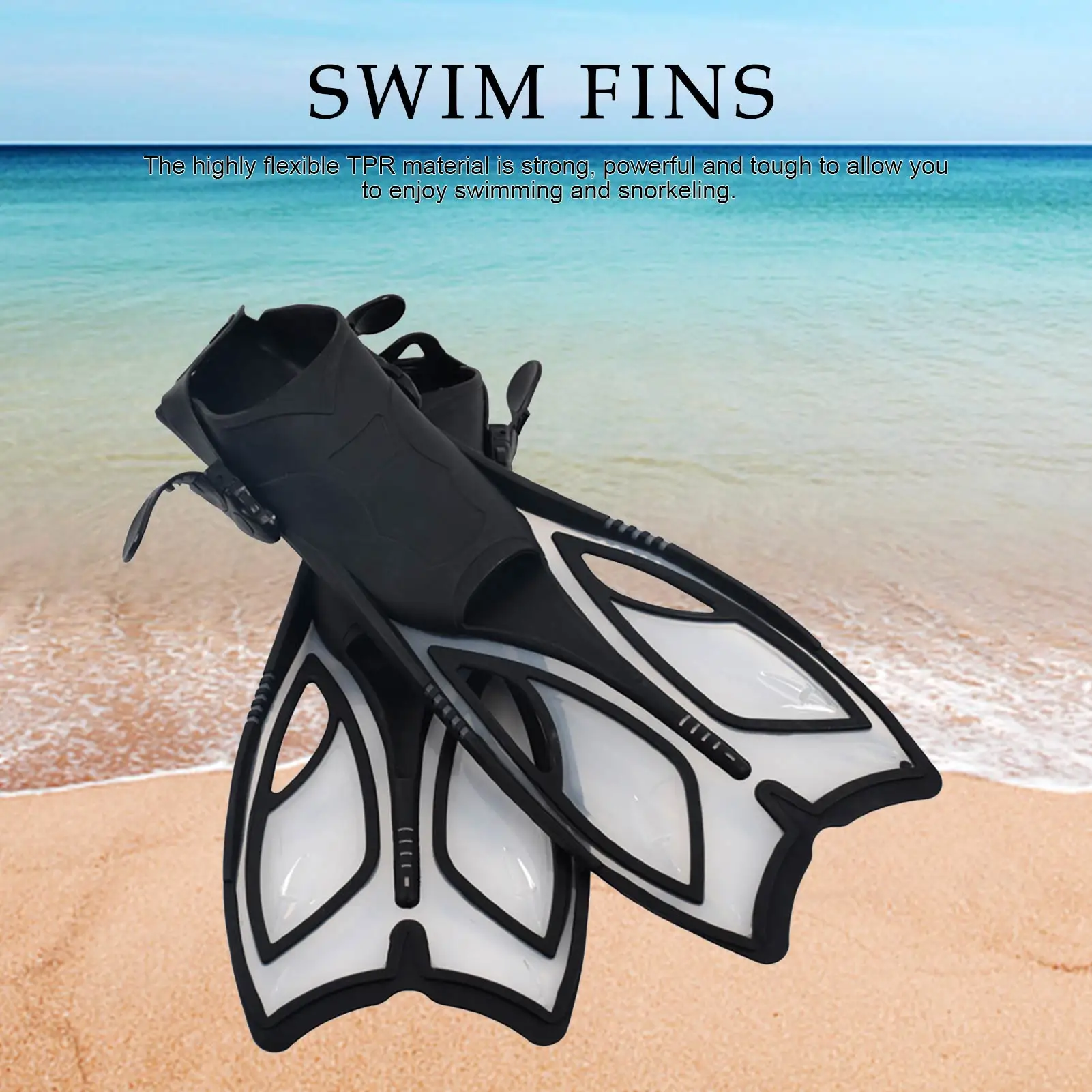 

Swimming Fins Adult Snorkeling Foot Flippers KIDS Diving Fins Beginner Swimming Equipment Portable Adult & Kids Diving Flippers