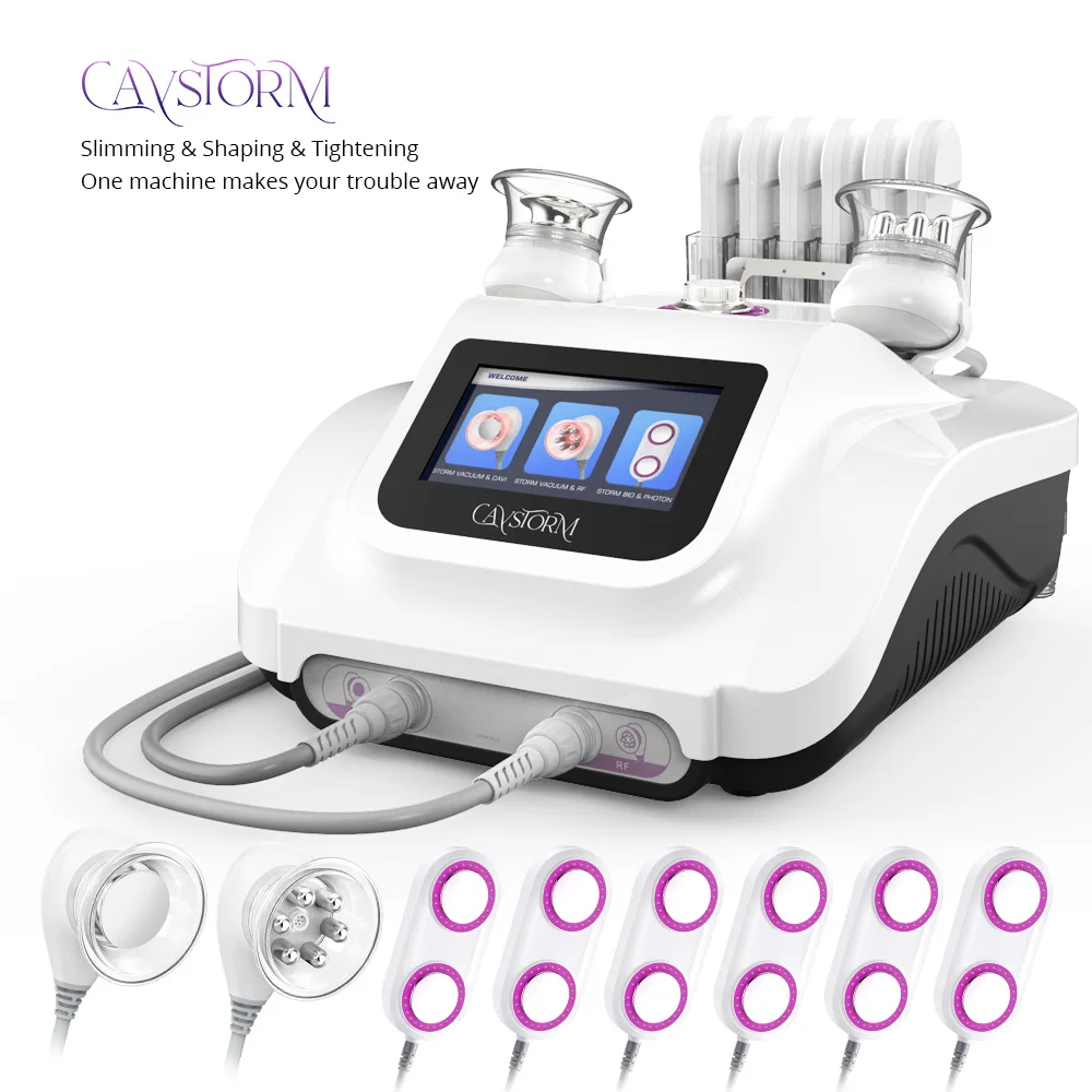 

Ultrasonic Cavitation 3.0 CaVstorm 40K Slim Microcurrent Bio RF Vacuum Photon Body Slimming Skin Rejuvenation Beauty Machine