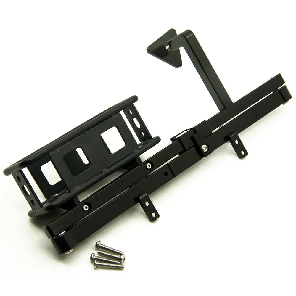 AXSPEED черный Алюминиевый задний бампер с запасным багажником для шин Комплект 1/10