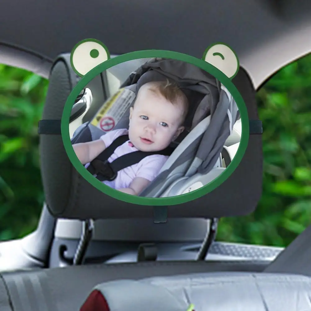 Wide Car Back Seat Rear View Mirror Baby Child Kids Seat Safety Headrest Cartoon Monitor Auto Interior Accessories