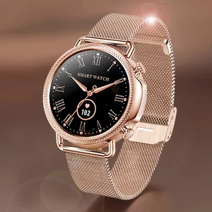 2021 new fashion smart watch womens physiological heart rate sleep monitoring for android ios weather display women smartwatch free global shipping