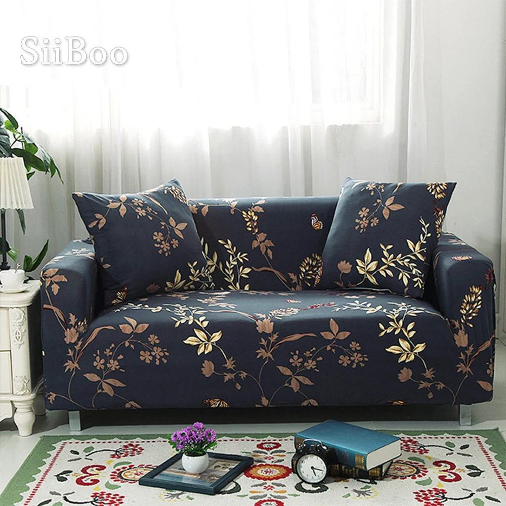 Чехлы на 1 сиденье эластичные универсальные накидки с цветочным принтом 3 и 4