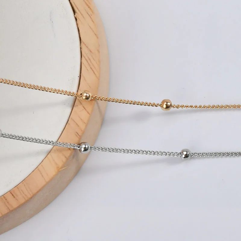 Медные позолоченные бусины 14K цепочка ручной работы сделай сам аксессуары для