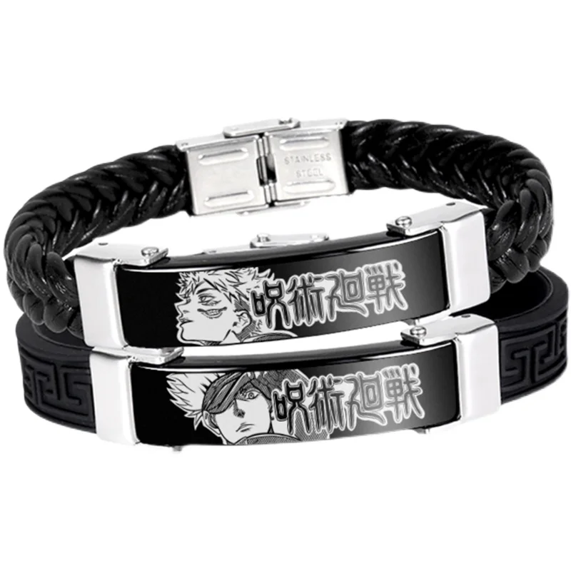 

Anime Jujutsu Kaisen Gojo Satoru Cartoon Bracelet Men Women Student Itadori Yuji Wristband Hand Chain Xmas Gifts