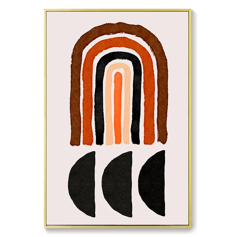 

Abstract Geometric Figures in Dancing People Picture Printing Mural Wall Stickers Wall Art Deco Painting Posters for Living Room