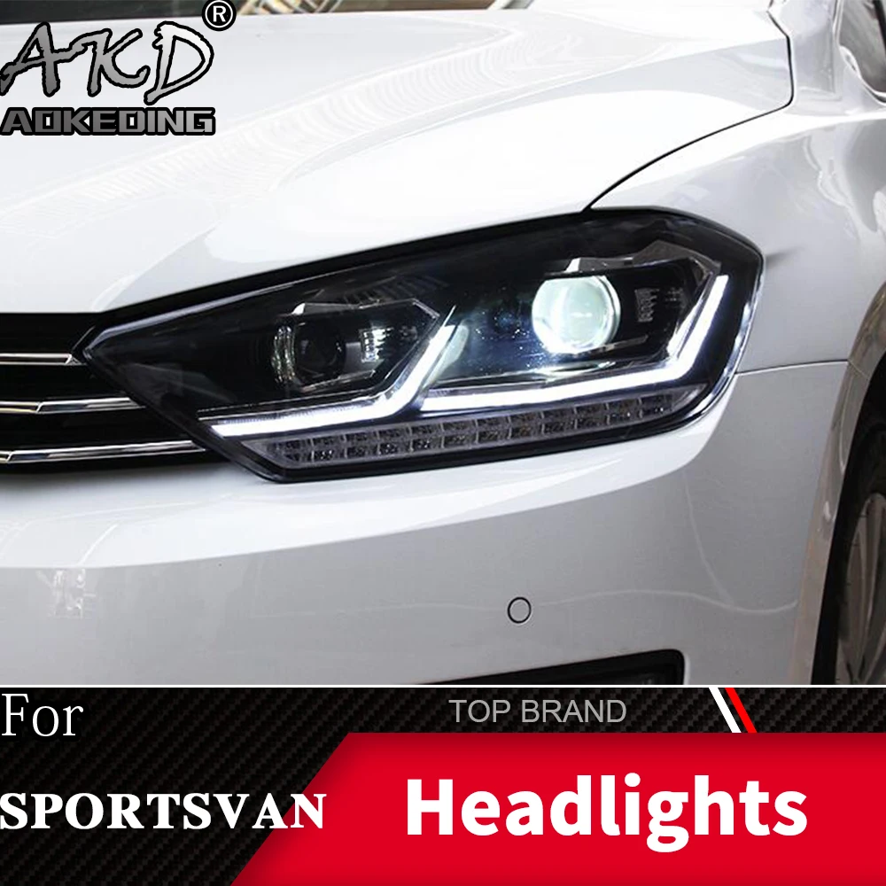Головной фонарь для VW спортивный фургон Golf- фары Противотуманные фары Дневные ходовые огни DRL H7 светодиодный Биксеноновая лампа автомобильные аксессуары