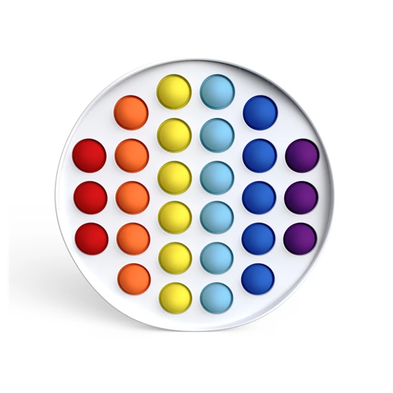 

Push Antistress Pop It Fidget Desktop Puzzle Decompression Toy Children Adult Toys for Autism Baby Shower Party Favor Gifts Pink