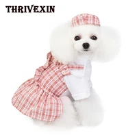 pet dog clothes spring and summer new dress comfortable fashion uniform skirt thin cat pets clothing puppy clothes yorkie